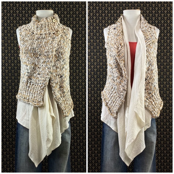 NWTs Anthro “Caprea Marled Vest” by Knitted & Knot - Picture 10 of 16